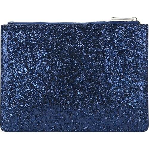 New Fashion Women PU Leather Pouch Shinny Clutch Evening Bag For Party Bling Bling Small Bag Hand Purse