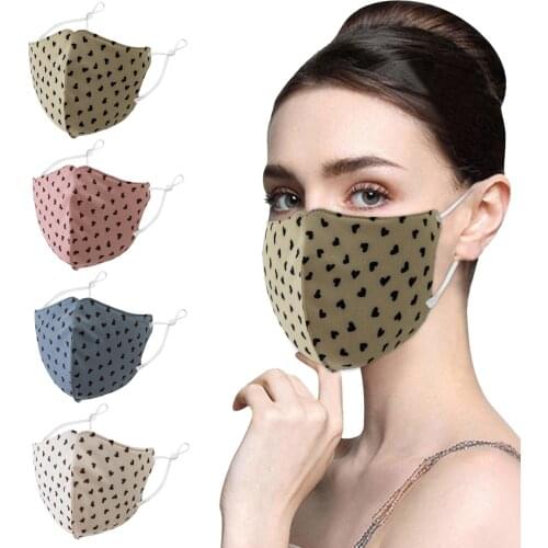 Mondmaskers wasbaar 2021 Autumn Ear Hanging Colorful Print Winter Washable mascarilla Monder Scarf Halloween Cosplay MasK