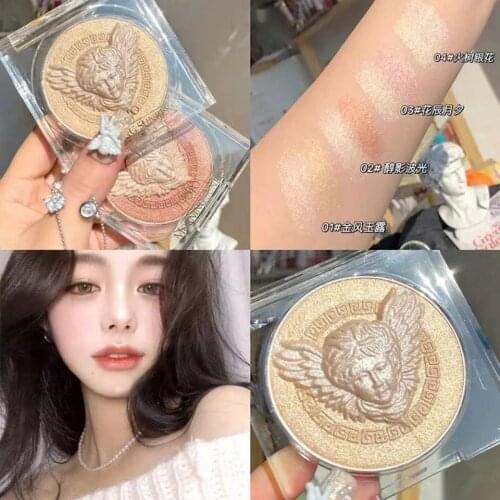 Highlighter Palette Makeup Shimmer Powder Highlight Bronzer Palette Base Illuminator High Gloss Face Contour Highlighter Blush