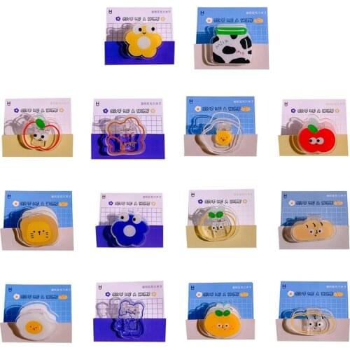 Portable Reusable Creative Patterns Binder Clips Paper Clamps /cute Shaped Clips for School Office Documents Photos Ins