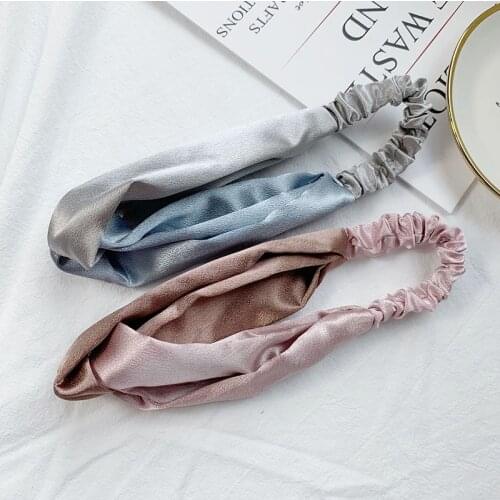 New fresh simple elastic hair band wash bunch wide side hair band Korean version of the wild headwear female hair accessories