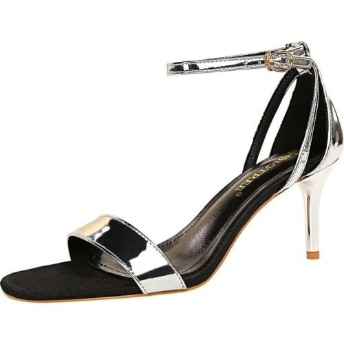 Patent Leather High Heels Sandals Women Mary Jane Shoes Ladies Shoes and Sandals Heels Women Pumps Sandals Women Luxury Brand