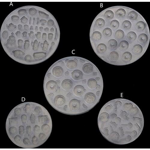 Candy Chocolate Food Dessert Crystal Epoxy Resin Mold Cake Lollipop Silicone Mould DIY Crafts Jewelry Casting Tools