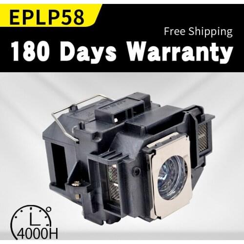 Compatible for ELPLP58 V13H010L58 for Eps0n EB-X10 EB-X7 EB-X72 EB-X8 EB-X8e EB-X9 EB-X92 EH-DM3 EH-TW450 EB-S92 EB-W10 / EB-W9
