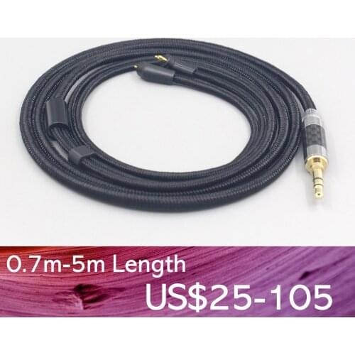 LN007557 2.5mm 4.4mm Super Soft Headphone Nylon OFC Cable For Etymotic ER4B ER4PT ER4S ER6I ER4 2pin Earphone