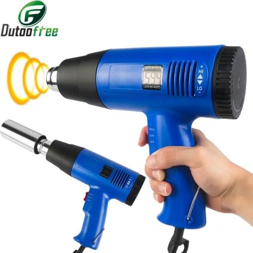 220V Temperatures Adjustable Hot Air Gun DIY Heat Gun For Wine Cap Shrink Heat Gun PVC Sealing Machine Home Electric Power Tool