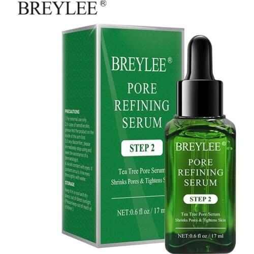 17ml BREYLEE Shrink Pore Tightens Refining Serum Essence Moisturizing Acne Treament Cream Pores Control Facial Oil Skin Care