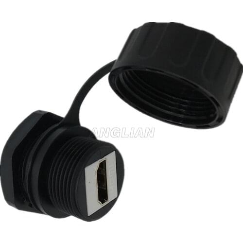 HDMI 2.0 Waterproof Connector plug socket hdmi female to Female data signal Adapter Water Proof hd line plug straight head