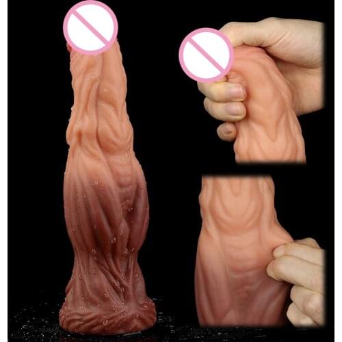 XXL Realistic Big Dildo Wolf Dildo Double Density Anal Dildo Realistic Huge Sucker Dildo Big Dildo Anal Sex Toys Dragon Dildo