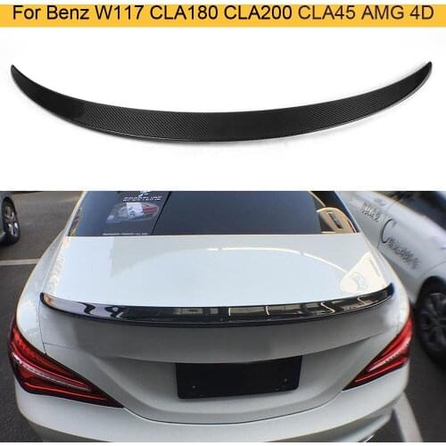 Carbon Fiber Car Rear Spoiler Wing for Mercedes Benz W117 C117 CLA45 AMG CLA180 CLA200 CLA250 Sedan 2013-2017 Rear Trunk Spoiler