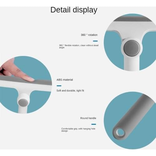 Null Long Handle Glass Window Squeegee Plastic Home Mirrors Cleaner for Bathroom Showers Glass Doors Adhesive Holder Car Windows