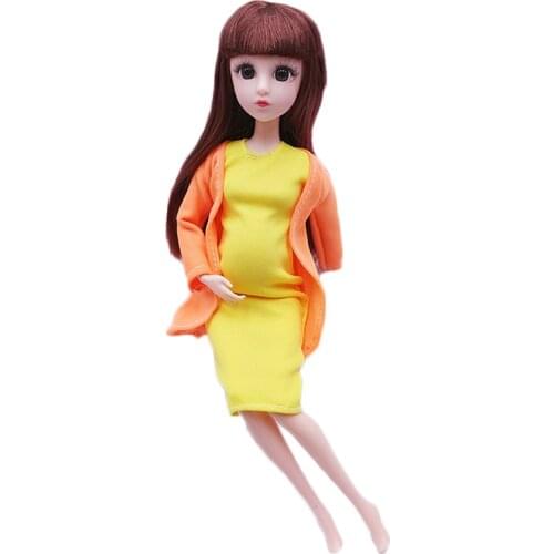 11 inches Pregnant Doll With Baby In Belly 11 joints Fashion Mom Dolls Toys For Girls Gift DIY Educational Toys for Children