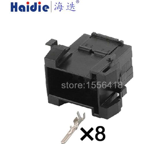 Free shipping 2sets 8pin electric female electric plug auto unsealed plug wiring cable connector 929504-3