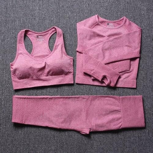 2020 High Waist Seamless Yoga Set Bra Tops Leggings Gym Sets Women Fitness Work Out Sports Suits Exercise Running Active Wear