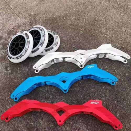 3X90mm 3-wheels Inline Speed Frame for 90mm 100mm 110mm 125mm Skating Wheels 135mm 150mm 165mm 195mm Mount Hole 6 spacers 6 bolt