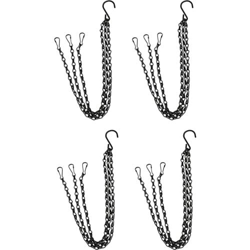 4pcs Metal Ceiling Hook Chain Extension For Hanging Plants / Chandeliers / Light / Indoor Outdoor, Chain Hooks