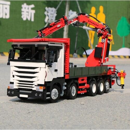 YC-GC008 Big Crane Model RC Engineering Vehicle Series APP Remote Control Childrens Toy Building Blocks Boy Gift