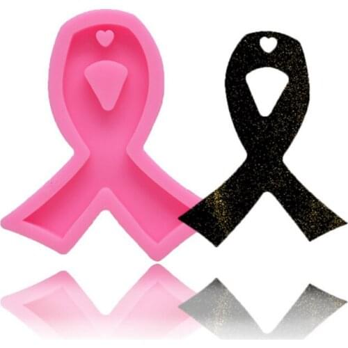 DIY Bow Keychain Decor Ribbon Silicone Mold Jewelry Fillings Pendant Accessory Charms Handmade Epoxy Resin Cake Mould Craft