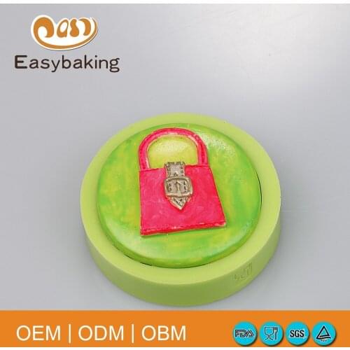 Women handbag shape custom silicone bake mold fondant cake mold chocolate candy decoration tools