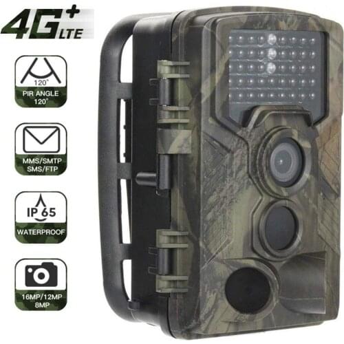 HC-800LTE 4G 16MP 1080P HD Trail Camera HC-800G/M MMS SMTP Outdoor Wildlife Camera, Waterproof IP65 Night Vision Hunting Camera