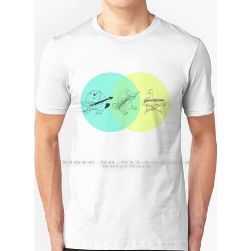Keytar Venn Diagram T Shirt 100% Pure Cotton Keytar Duck Beaver Guitar Keyboard Venn Diagram Quirky Cute Fun Hipster Stylish