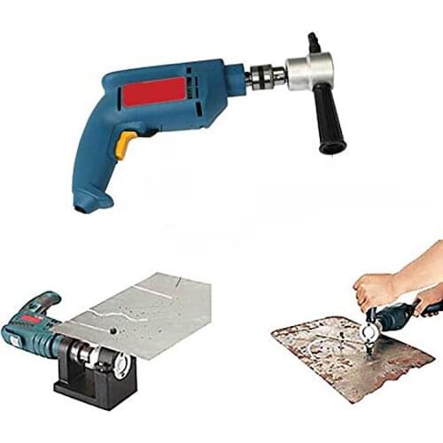 Nibble Metal Cutting Double Head Sheet Nibbler Saw Cutter Tool Drill Attachment Free Cutting Tool Nibbler Sheet Metal Cut