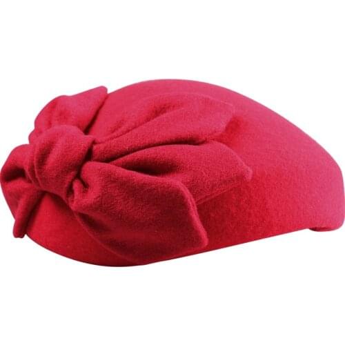 New Arrival Fedoras Hat Lady Autumn Winter England Retro Wool Hat Banquet Dress Cap Girl Party Cap New Year Gift