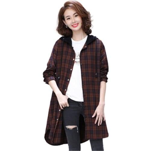 Okkdey Womens Hooded Shirts