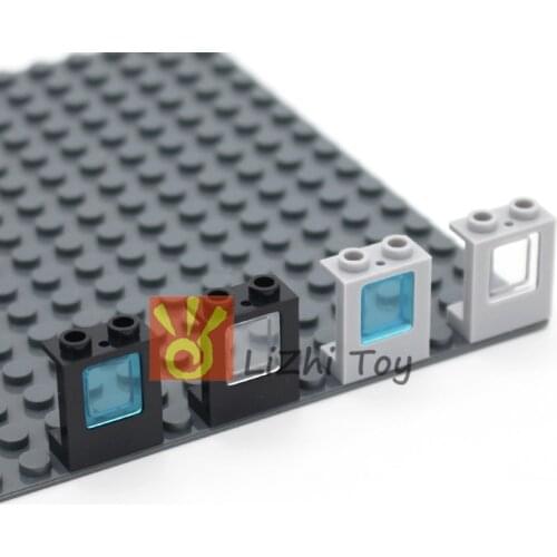 MOC Bricks 2377 Train Window 1X2X2 Plane DIY Intelligence Block Compatible with All Brands Assembles Particles My City Window