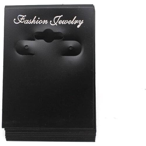 Wholesales 100pcs/Lot 7cmx5cm PVC Plastic Earrring Hanging Tags Jewelry Display Card Holders Printed Custom Logo Cost Extra