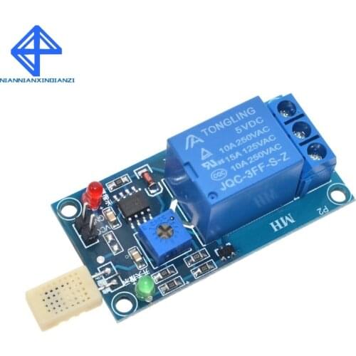DC 5V 1 Channal 1CH Humidity Sensor Switch Relay Module Control Board Humidity Sensor Module