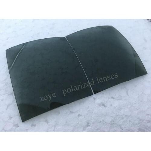 Polarized Lenses For Sunglasses TAC Polarized Lenses Light Green G20 UV400 Lenses 55*65mm 4 Base