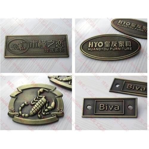 Professional custom badge , print company Badge, copper plates Bronze aluminum plates concave and convex plates metal badge