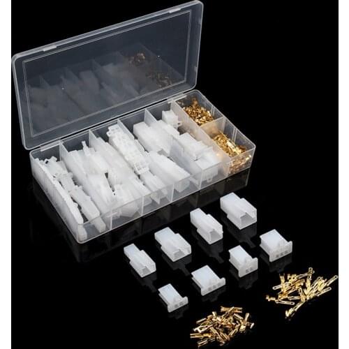 Dropship 200/580pcs 2.8mm 2/3/4/6 Pin Motorcycle Automotive Electrical Wire Terminal Male Female Cable Connector Plug Kits