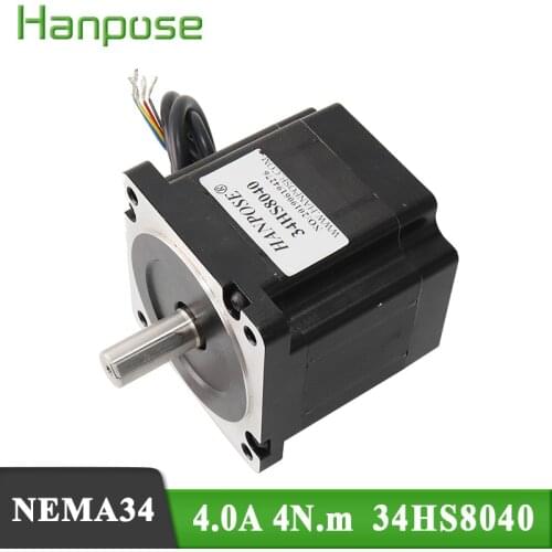 NEMA 34 stepper motor 86X80mm 4.0N.m 4A 86 Series motor 34HS8040 for 3D Printer Monitor Equipment