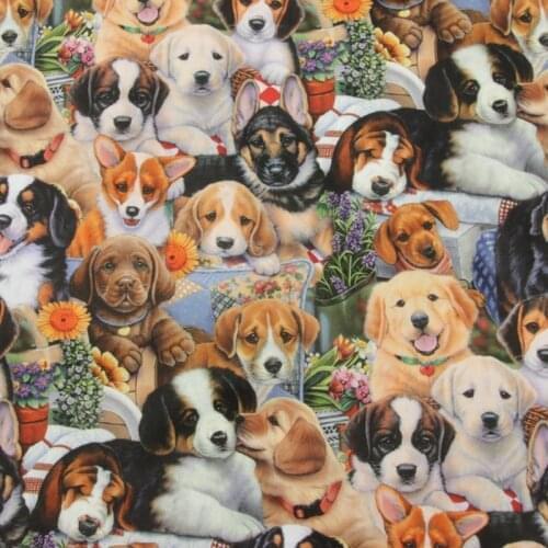 Fabrics Per Half Yard Cotton Fabric For Sewing Clothes Dress Cartoon Tissu For Patchwork Quilting DIY Needlework Material