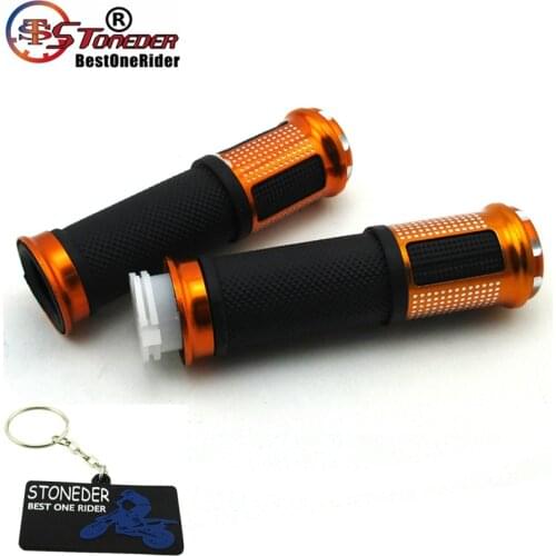 STONEDER Gold 22mm 7/8" Handlebar Aluminium Hand Grips Universal For ATV 4 Wheeler Pit Dirt Motor Bike Gas Motorized Bicycle