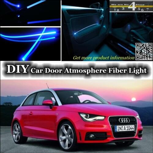 Interior Ambient Light Tuning Atmosphere Fiber Optic Band Lights For Audi A1 2010~2016 Door Panel illumination Not EL light