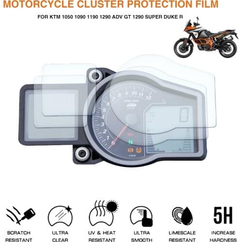 Motorcycle Cluster Scratch Protection Film Screen Protector For KTM 1050 1090 1190 1290 ADV GT 1290 SUPER DUKE R