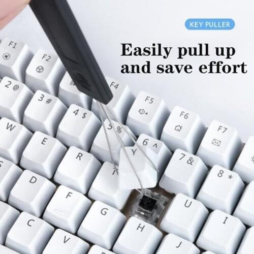 1PC Useful Keyboard Keycap Puller Remover Unloading Steel Cleaning Tool Keycap Starter Keyboard Dust Cleaner Aid