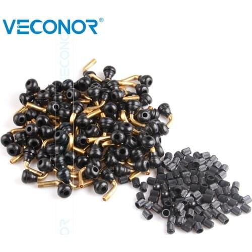100PCS PVR70 Tubeless Valves Motorcycle Scooters Buggy Right Angle Valve Stem