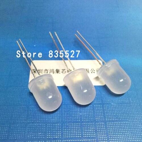 20pcs/lot F10 Round 10mm warm white yellow Mist Foggy LED Super Bright Light Lamp beads Emitting Diode DIP For DIY lights head