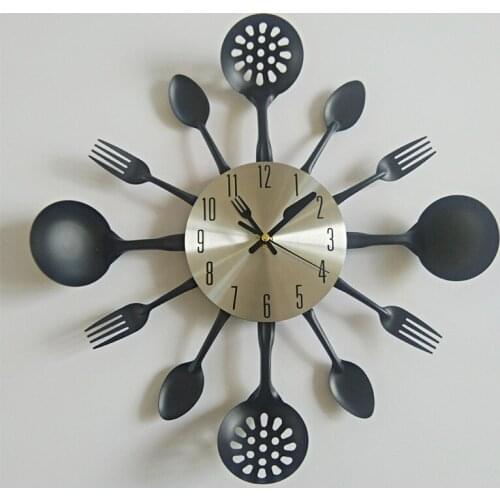 2017 new real promotion wall clock clocks quartz watch Geometric separates Needle modern metal special offer