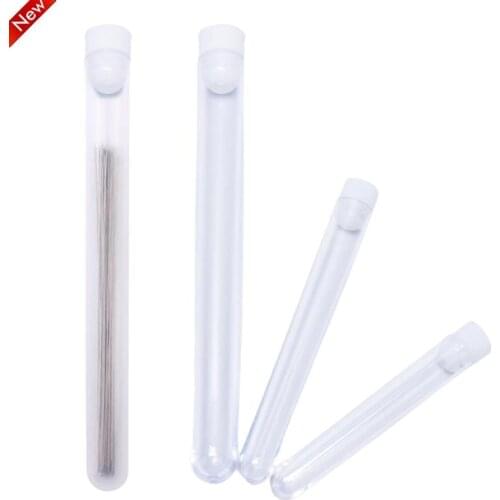 3 Sizes Clear Plastic Embroidery Felting Sewing Needles Container Pin Needle Storage Tubes Bottle Holder Storage Cases