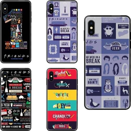 Friends Tv Show Skin For iPhone SE2020 11 12 Plus Pro X XS Max XR 8 7 6S SE 5 5C 5S Black Soft Tpu Phone Case Cover Cheap Junior