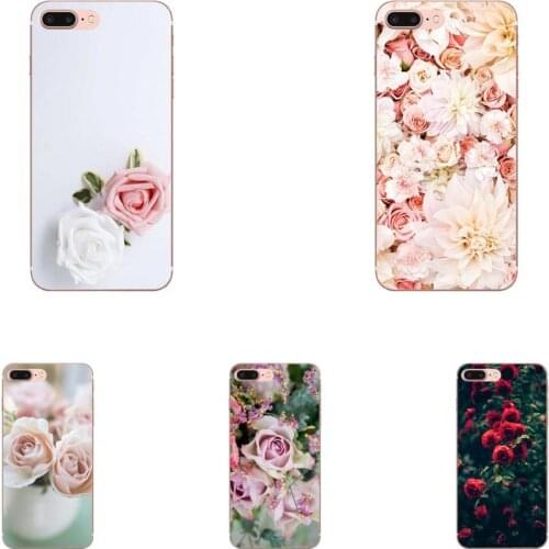 TPU Art Online Cover Case Beautiful Rose Flower For Samsung Galaxy S9 S10 S20 Plus Ultra S6 S7 S8 Edge Plus