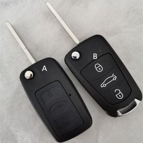 DAKATU New Remote Flip Folding Key Shell For Great Wall H5 H6 C30 Car Key Cover Uncut Blade