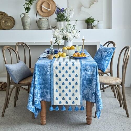 European TV Cabinet Cover Cloth Tassel Tablecloth Table Runner Household TV Ark Dustproof Cover Dresser