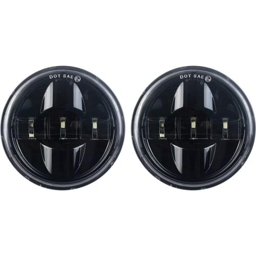 4.5 Inch LED Fog Lights Projector 4-1/2" Headlight Motorcycle Auxiliary Lamp for Electra Glide Road