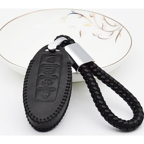 Leather Car Key Cover Case For Infiniti EX FX G37 Q60 QX50 QX70 G25 FX35 EX25 EX35 FX37 FX45 FX50 G35 JX35 M37 M56 Q40 Q50 QX56